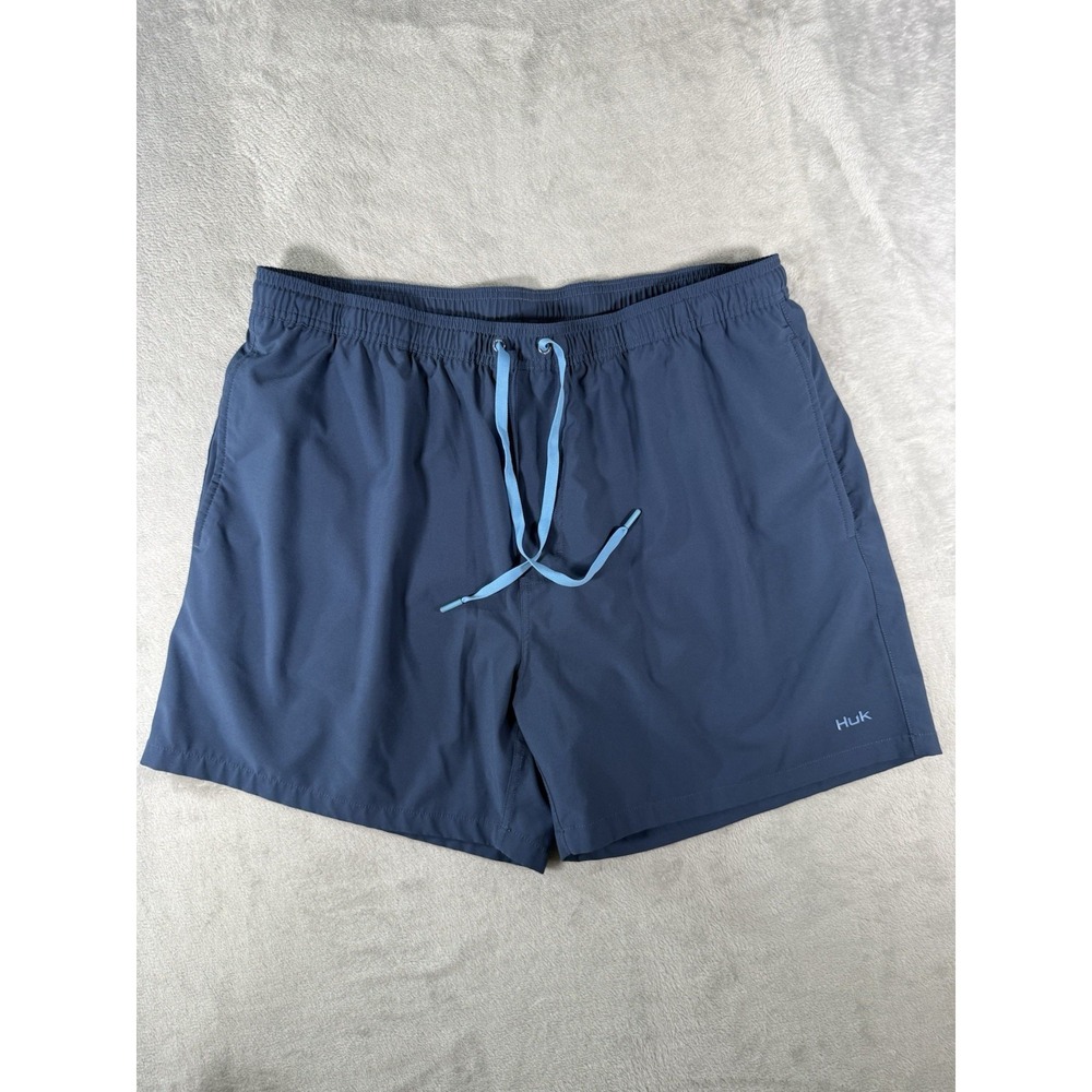 Huk‎ Shorts Men's 2XL Blue Pursuit Volley Performance Fishing Swim